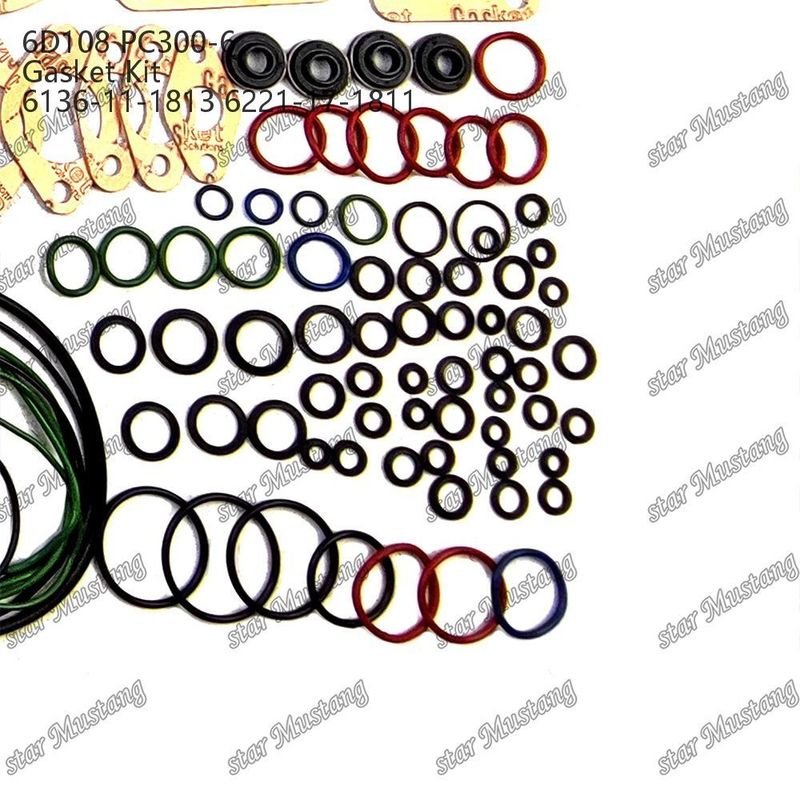 Kit de joints complets 6D108 PC300-6 6136-11-1813 6221-17-1811 Ensemble de joints pour pièces de réparation de moteurs diesel Komatsu