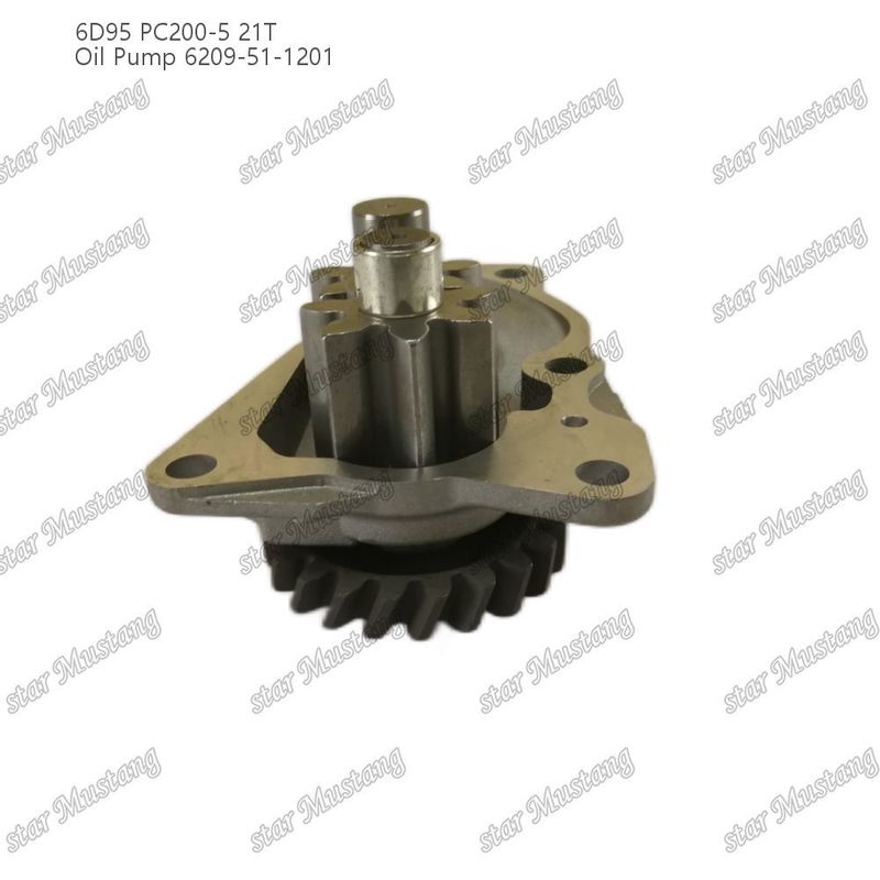 Pompe à huile 6D95 PC200-5 21T 6209-51-1201 Pour pièces détachées de moteur Kumatsu