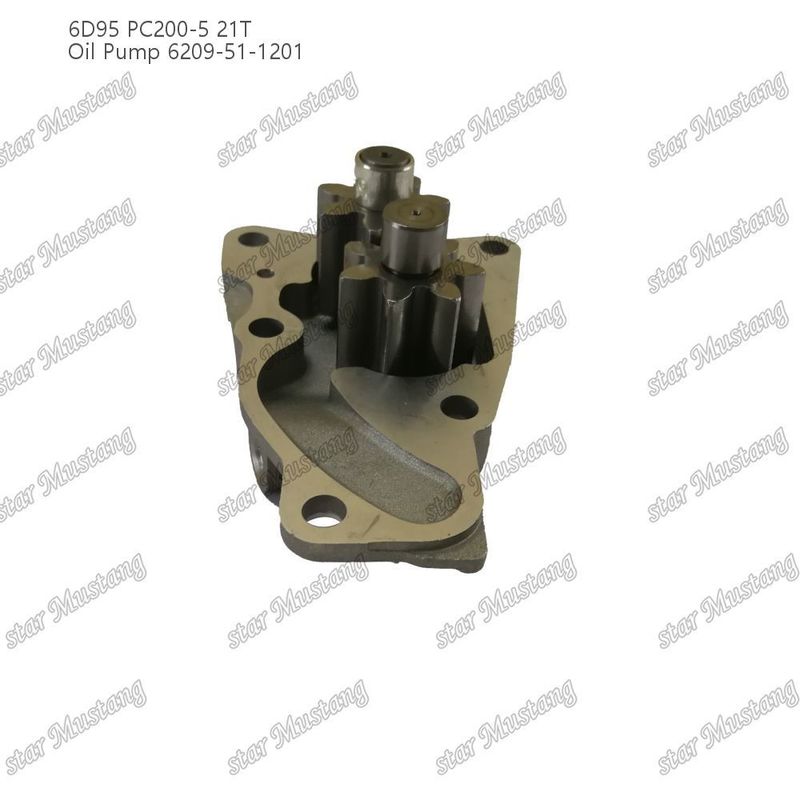 Pompe à huile 6D95 PC200-5 21T 6209-51-1201 Pour pièces détachées de moteur Kumatsu