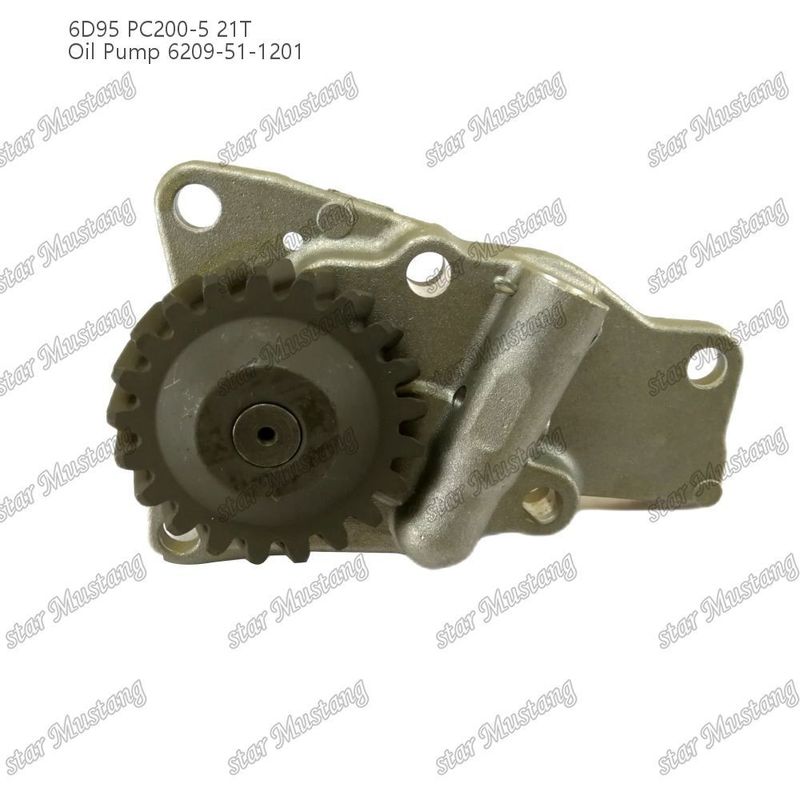 Pompe à huile 6D95 PC200-5 21T 6209-51-1201 Pour pièces détachées de moteur Kumatsu