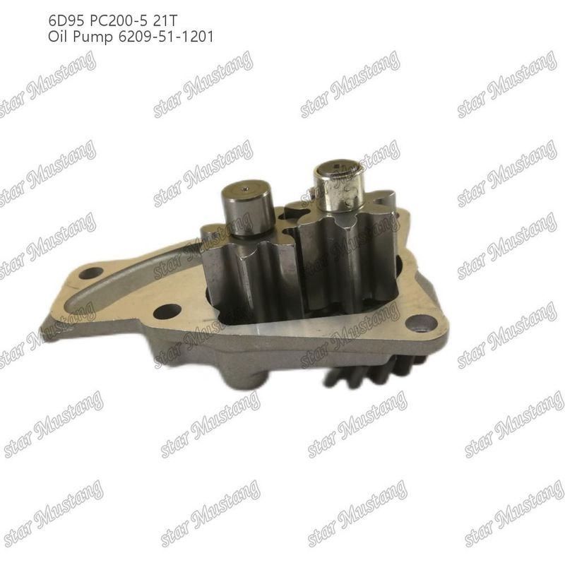 Pompe à huile 6D95 PC200-5 21T 6209-51-1201 Pour pièces détachées de moteur Kumatsu