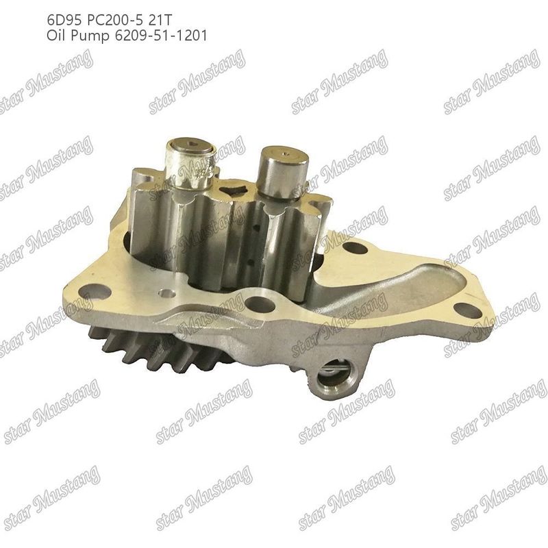 Pompe à huile 6D95 PC200-5 21T 6209-51-1201 Pour pièces détachées de moteur Kumatsu