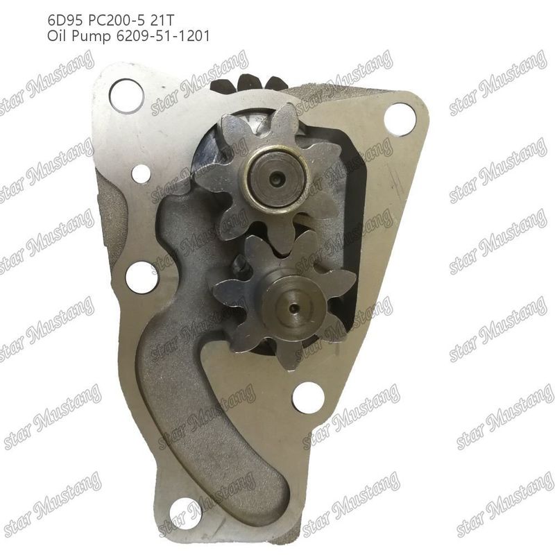 Pompe à huile 6D95 PC200-5 21T 6209-51-1201 Pour pièces détachées de moteur Kumatsu
