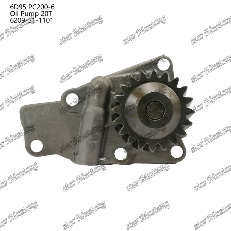 Pompe à huile 6D95 PC200-6 20T 6209-51-1101 Pour pièces détachées de moteur Kumatsu