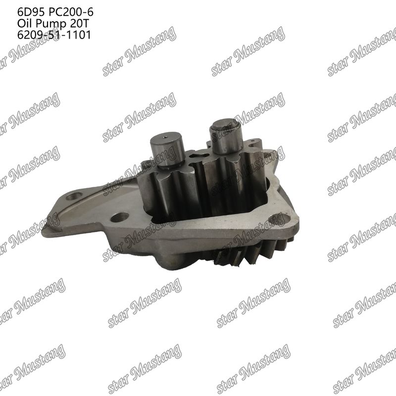 Pompe à huile 6D95 PC200-6 20T 6209-51-1101 Pour pièces détachées de moteur Kumatsu