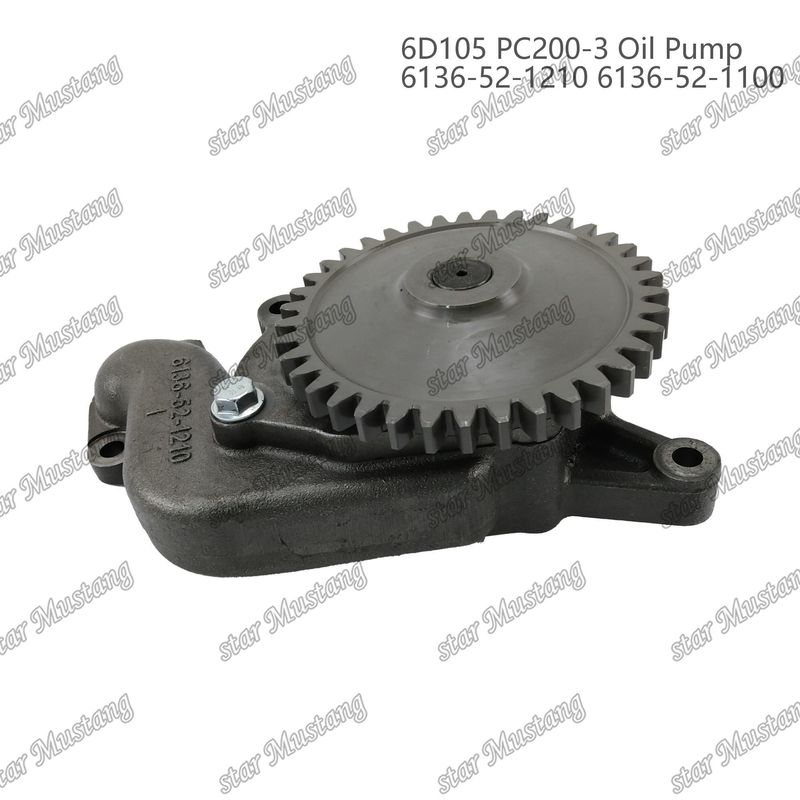 Pompe à huile 6D105 PC200-3 6136-52-1210 6136-52-1100 Pour pièces détachées de moteur Kumatsu