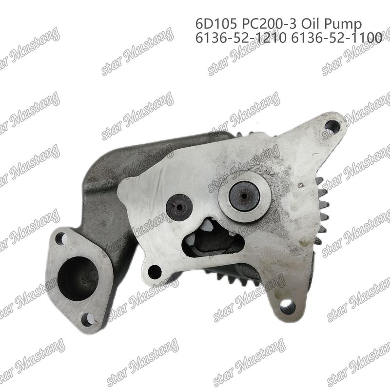 Pompe à huile 6D105 PC200-3 6136-52-1210 6136-52-1100 Pour pièces détachées de moteur Kumatsu