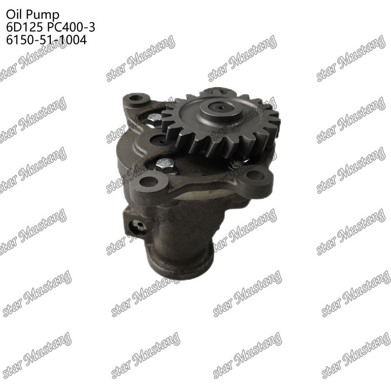 Pompe à huile 6D125 PC400-3 Plate 6150-51-1004 Pour pièces détachées de moteur Kumatsu