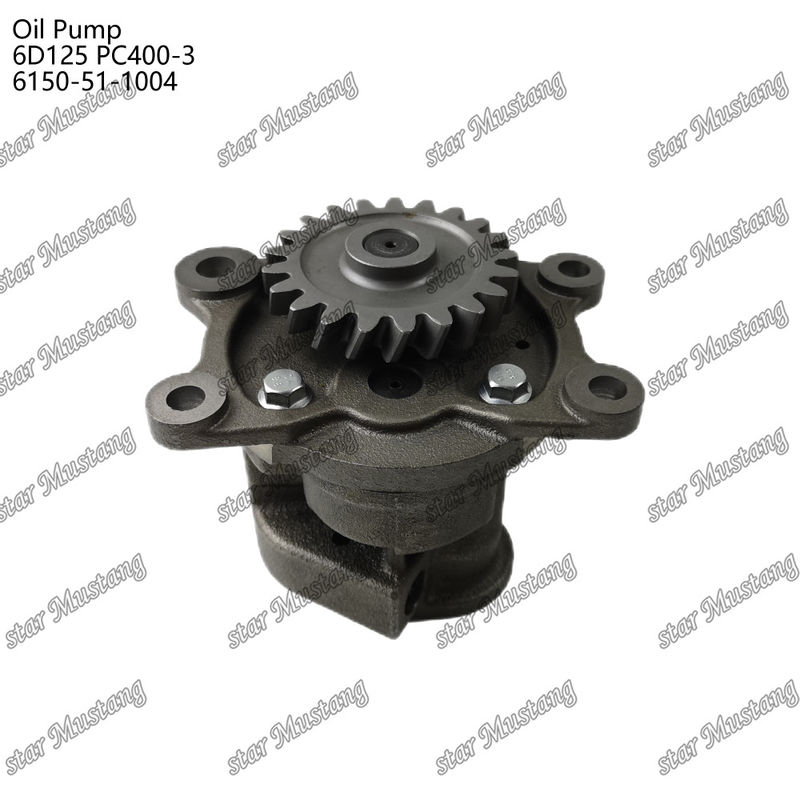 Pompe à huile 6D125 PC400-3 Plate 6150-51-1004 Pour pièces détachées de moteur Kumatsu