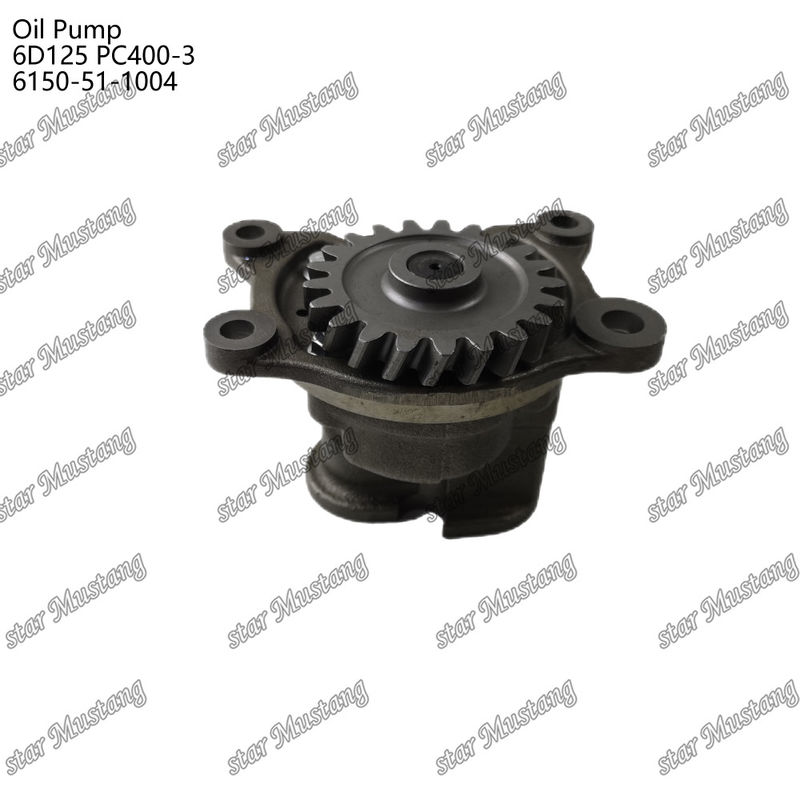 Pompe à huile 6D125 PC400-3 Plate 6150-51-1004 Pour pièces détachées de moteur Kumatsu