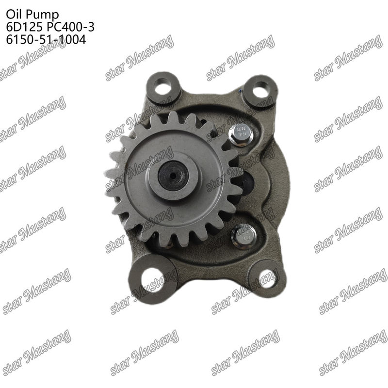 Pompe à huile 6D125 PC400-3 Plate 6150-51-1004 Pour pièces détachées de moteur Kumatsu