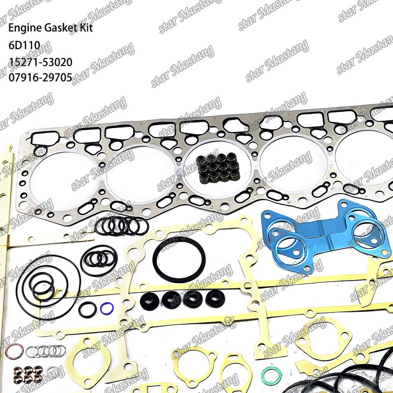 6D110 Ensemble de joints complets 6138-K1-9901 6138-K2-9901 Convient pour le Komatsu