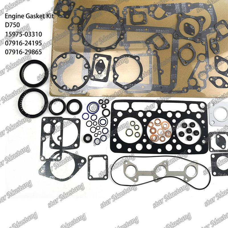 D750 Ensemble de joints complets joints de tête 15975-03310 haut 07916-24195 bas 07916-29865 Convient pour Kubota