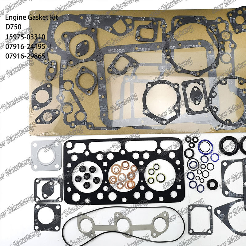 D750 Ensemble de joints complets joints de tête 15975-03310 haut 07916-24195 bas 07916-29865 Convient pour Kubota