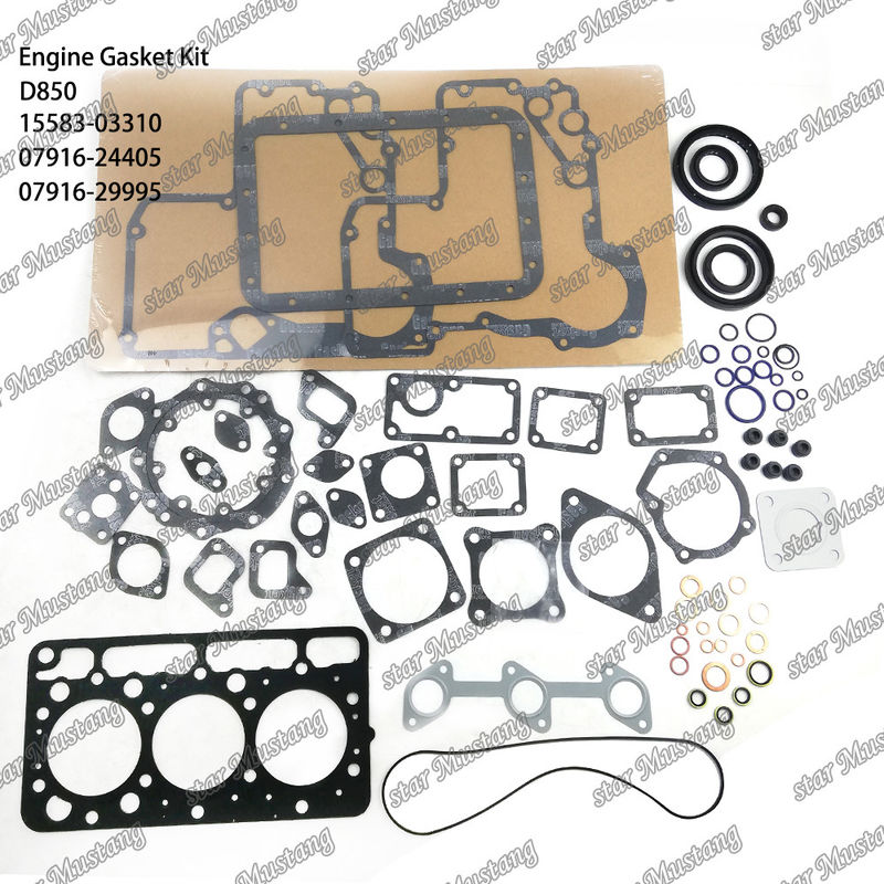D850 Ensemble de joints complets Joints de tête 15583-03310 Supérieur 07916-24405 Inférieur 07916-29995 Convient pour Kubota
