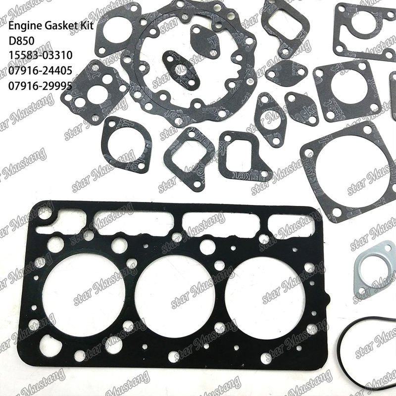 D850 Ensemble de joints complets Joints de tête 15583-03310 Supérieur 07916-24405 Inférieur 07916-29995 Convient pour Kubota