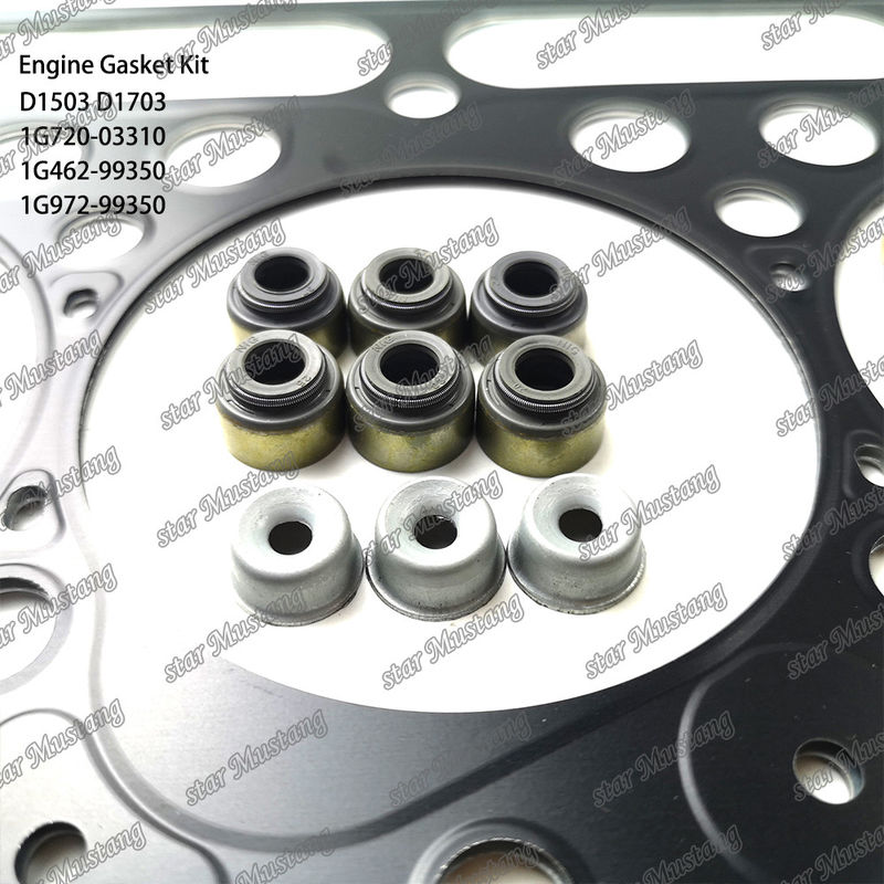 D1503 D1703 Ensemble complet de joints métalliques 1G720-03310 1G462-99350 1G972-99350 Convient pour Kubota