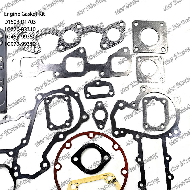 D1503 D1703 Ensemble complet de joints métalliques 1G720-03310 1G462-99350 1G972-99350 Convient pour Kubota