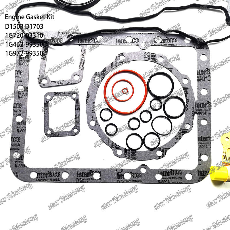 D1503 D1703 Ensemble complet de joints métalliques 1G720-03310 1G462-99350 1G972-99350 Convient pour Kubota