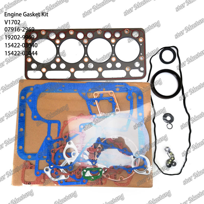 V1702 Ensemble complet de joints 07916-2969 19202-9969 15422-03040 15422-03044 Convient pour le groupe Kubota