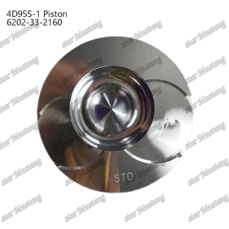 Piston 4D95S-1 104 mm haut bas rond 51 mm chambre de combustion 6202-33-2160 Pour les pièces détachées de moteur Kumatsu