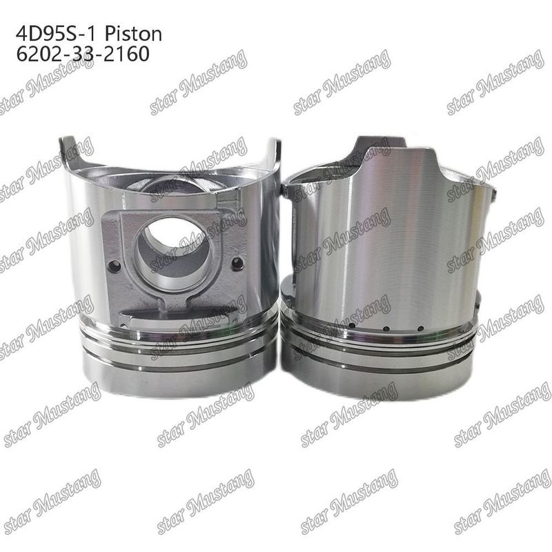 Piston 4D95S-1 104 mm haut bas rond 51 mm chambre de combustion 6202-33-2160 Pour les pièces détachées de moteur Kumatsu