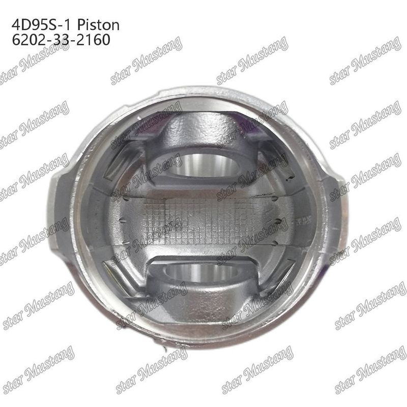 Piston 4D95S-1 104 mm haut bas rond 51 mm chambre de combustion 6202-33-2160 Pour les pièces détachées de moteur Kumatsu