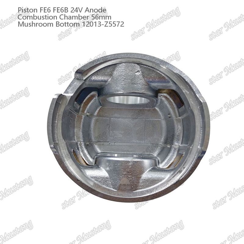 Piston FE6 FE6B 24V Chambre de combustion 56 mm Anode de fond de champignon 12013-Z5572 Pour les pièces de rechange du moteur Nissan
