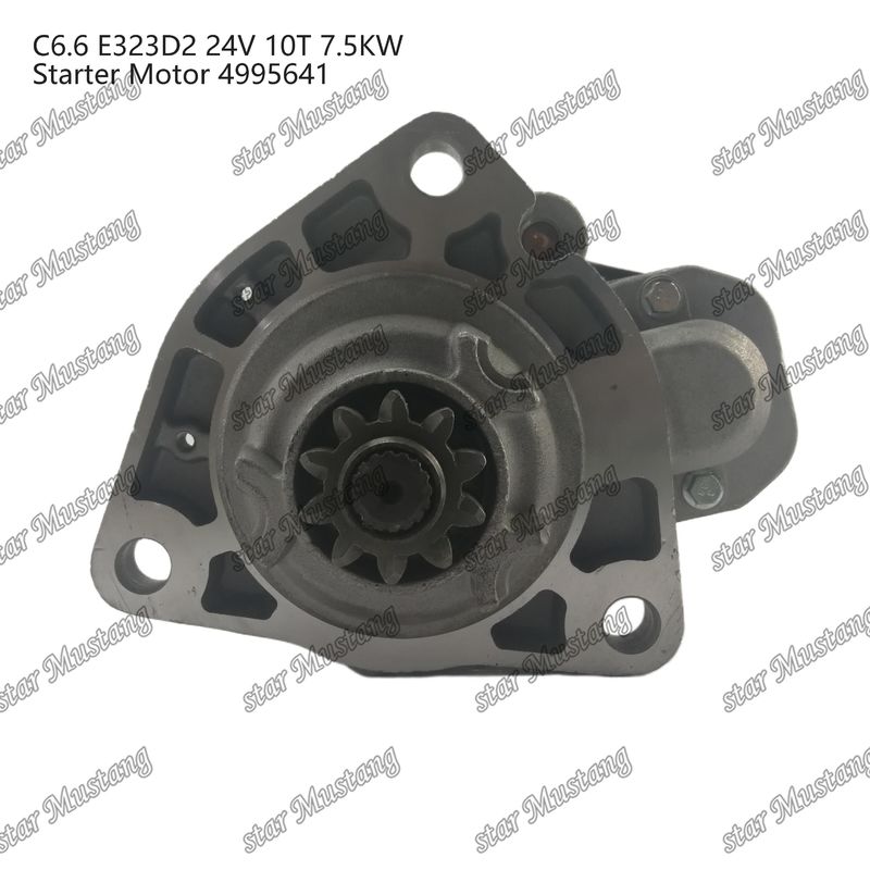 Moteur de démarrage C6.6 E323D2 24V 10T 7,5 kW 4995641 Pour pièces détachées de moteur Caterpillar