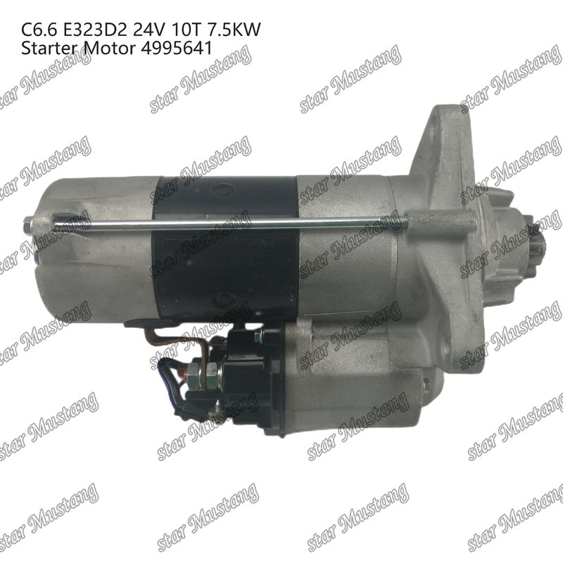 Moteur de démarrage C6.6 E323D2 24V 10T 7,5 kW 4995641 Pour pièces détachées de moteur Caterpillar