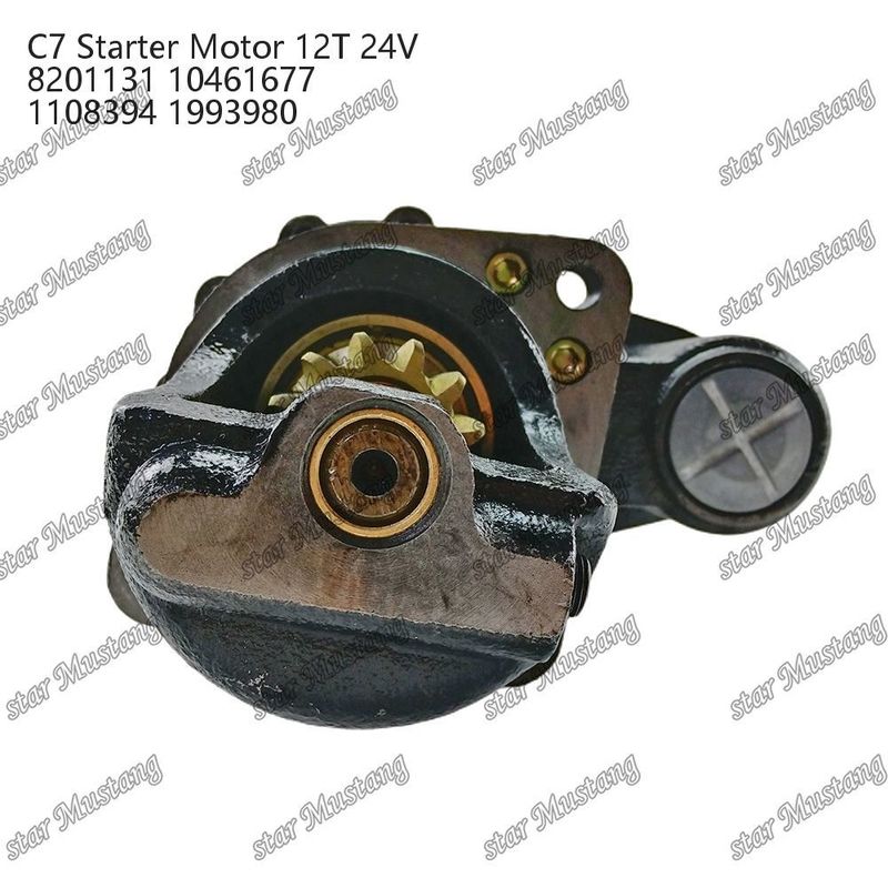 Moteur de démarrage C7 12T 24V 8201131 10461677 1108394 1993980 Pour pièces détachées de moteur Caterpillar