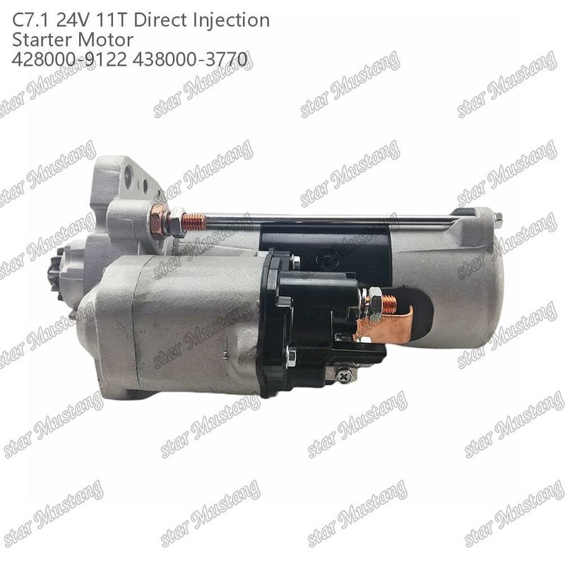 Moteur de démarrage du moteur C7.1 DI Type 24V 11T 428000-9122 438000-3770 Pour pièces détachées de moteur Caterpillar