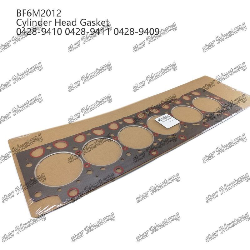 Garniture de tête de cylindre BF6M2012 Asbestos 0428-9410 0428-9411 0428-9409 Pour pièces détachées de moteurs Deutz
