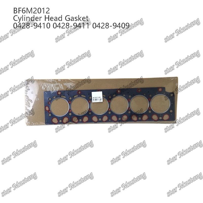Garniture de tête de cylindre BF6M2012 Asbestos 0428-9410 0428-9411 0428-9409 Pour pièces détachées de moteurs Deutz