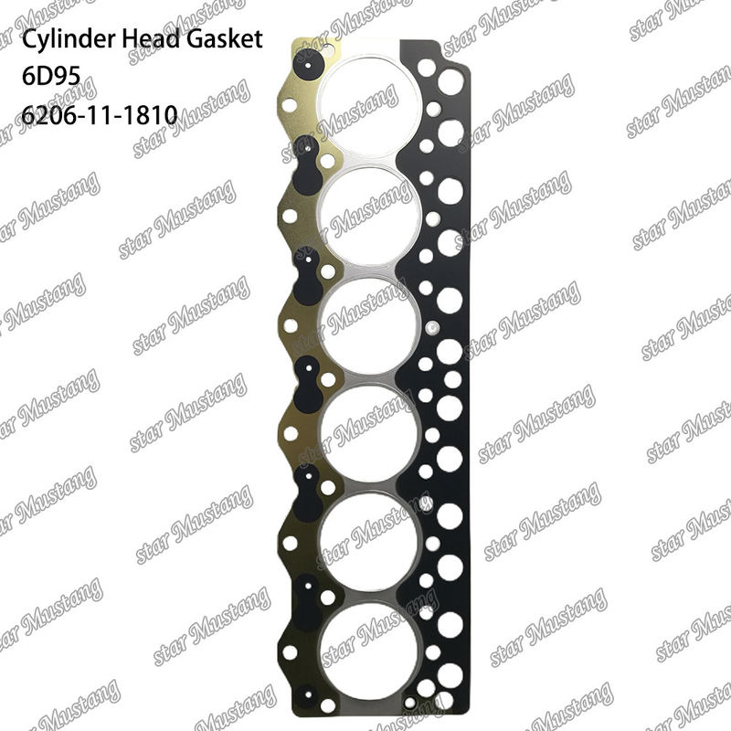 Garniture de tête de cylindre 6D95 Métal 6206-11-1810 Pour pièces détachées de moteur KUMATSU