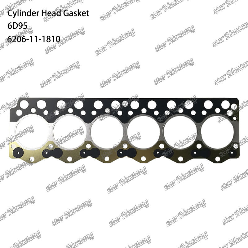 Garniture de tête de cylindre 6D95 Métal 6206-11-1810 Pour pièces détachées de moteur KUMATSU