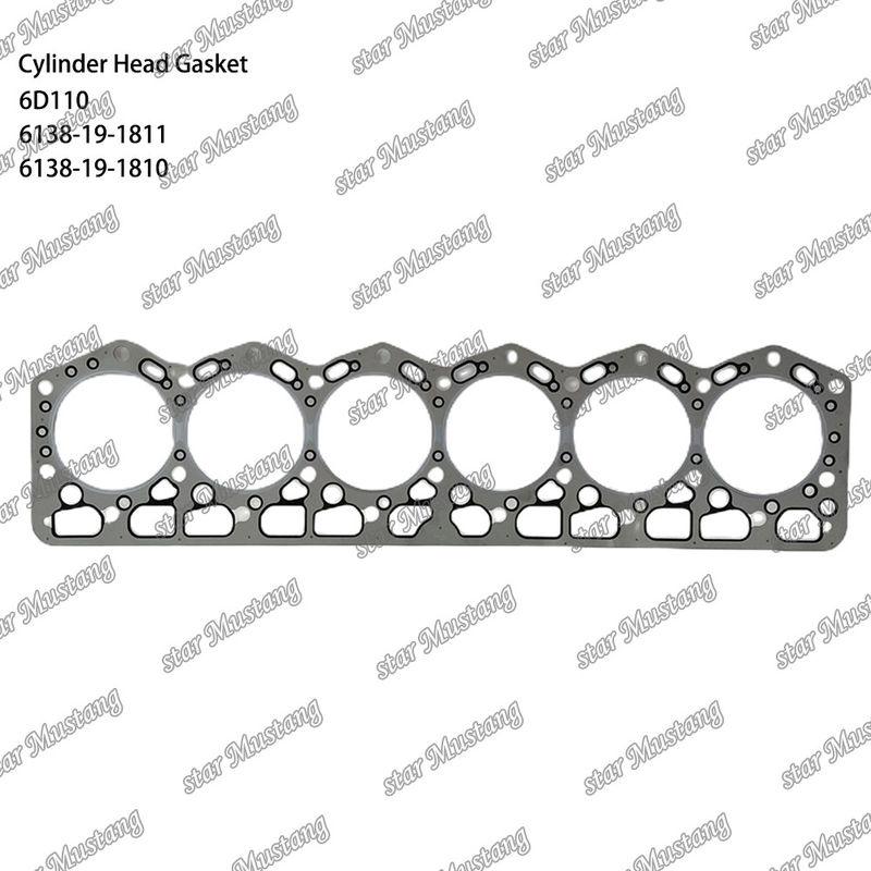 Garniture de cylindre 6D110 6138-19-1811 6138-19-1810 Pour pièces détachées de moteur KUMATSU