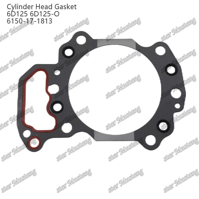 Garniture de tête de cylindre 6D125 6D125-O 6150-17-1813 Pour pièces détachées de moteur KUMATSU