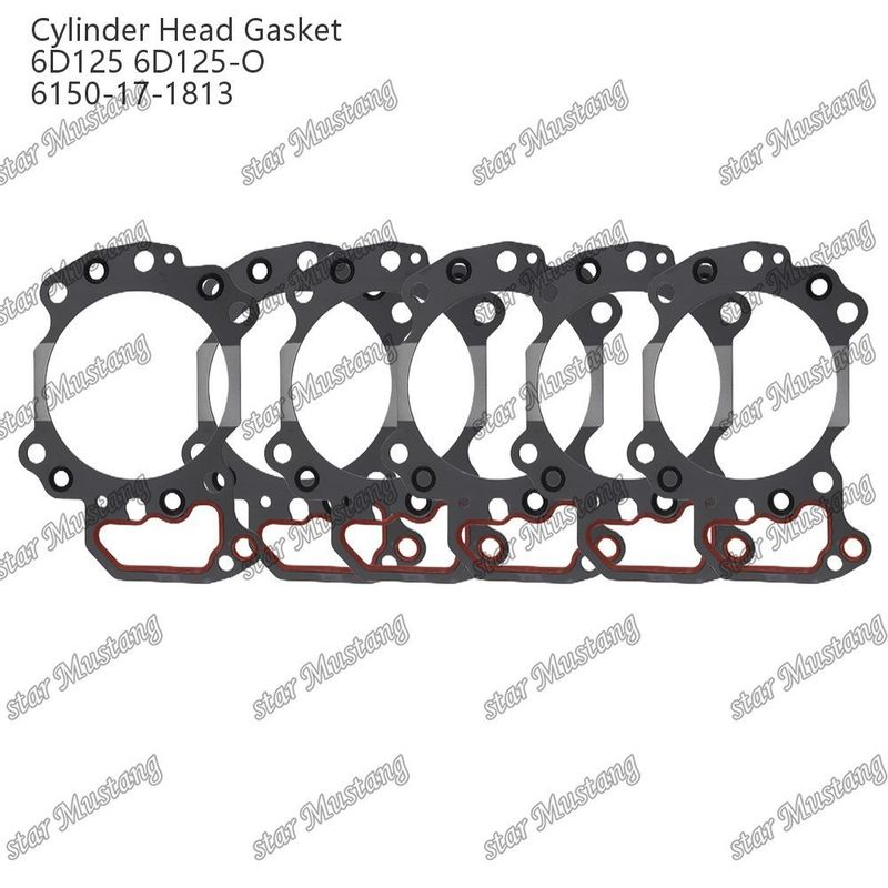 Garniture de tête de cylindre 6D125 6D125-O 6150-17-1813 Pour pièces détachées de moteur KUMATSU