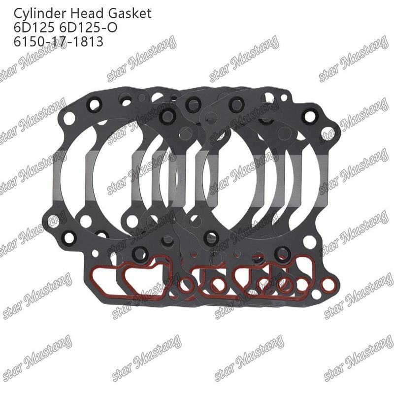 Garniture de tête de cylindre 6D125 6D125-O 6150-17-1813 Pour pièces détachées de moteur KUMATSU