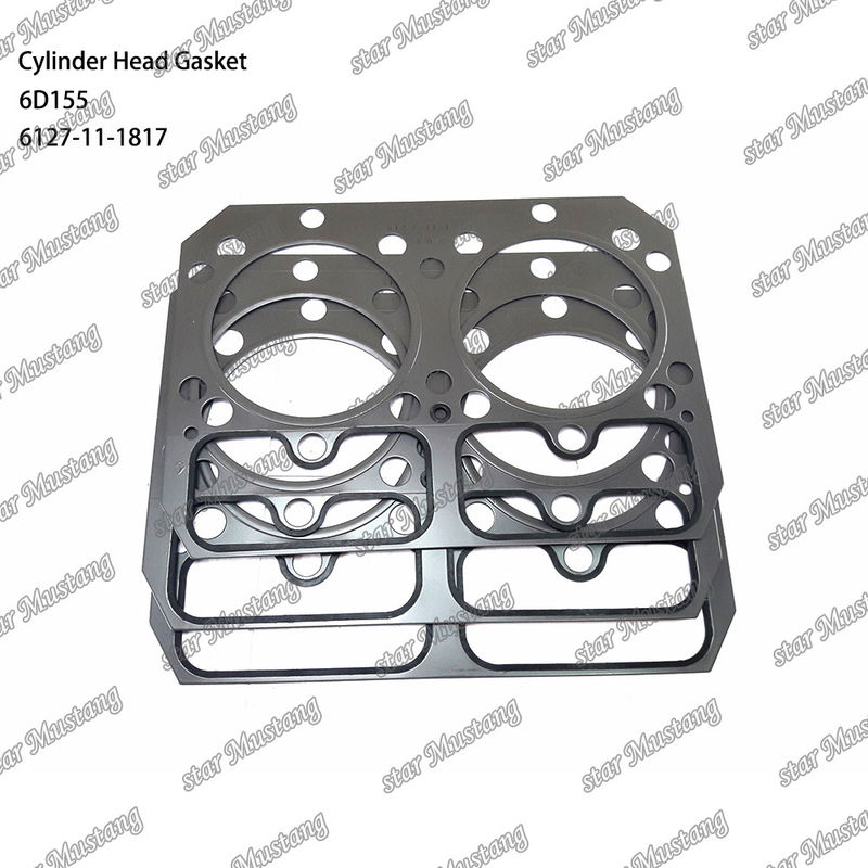 Garniture de tête de cylindre 6D155 Métal 6127-11-1817 Pour pièces détachées de moteur KUMATSU
