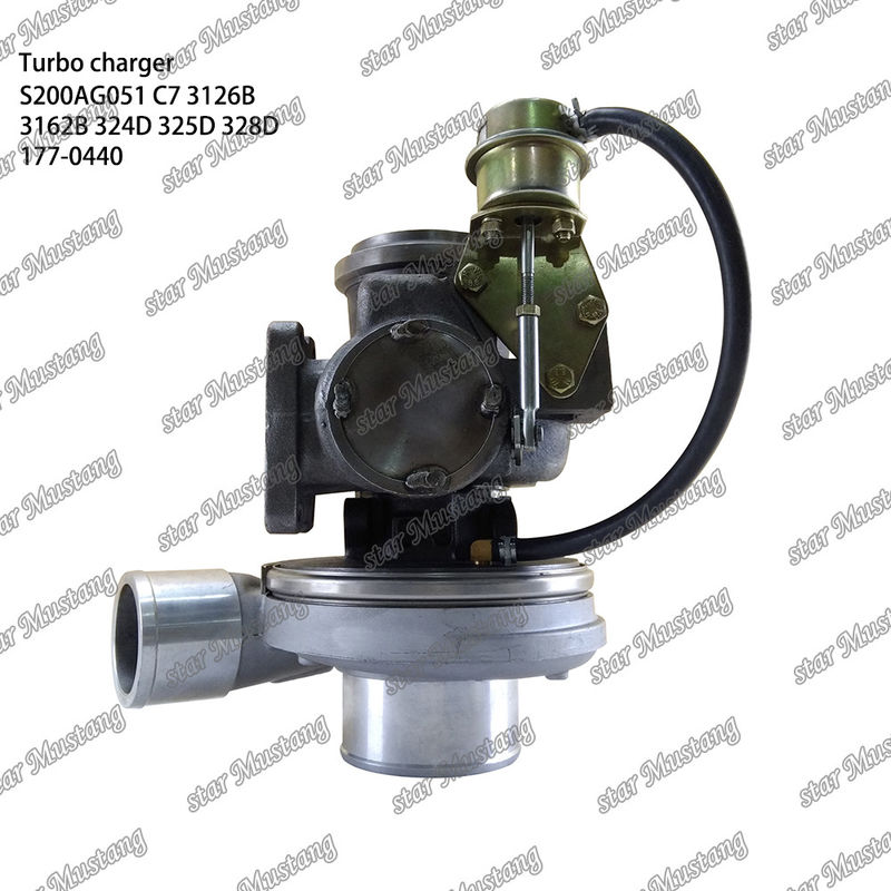 Turbocompresseur S200AG051 C7 3126B 3162B 324D 325D 328D 177-0440 Partie du moteur avec structure intégrale et 6 mois