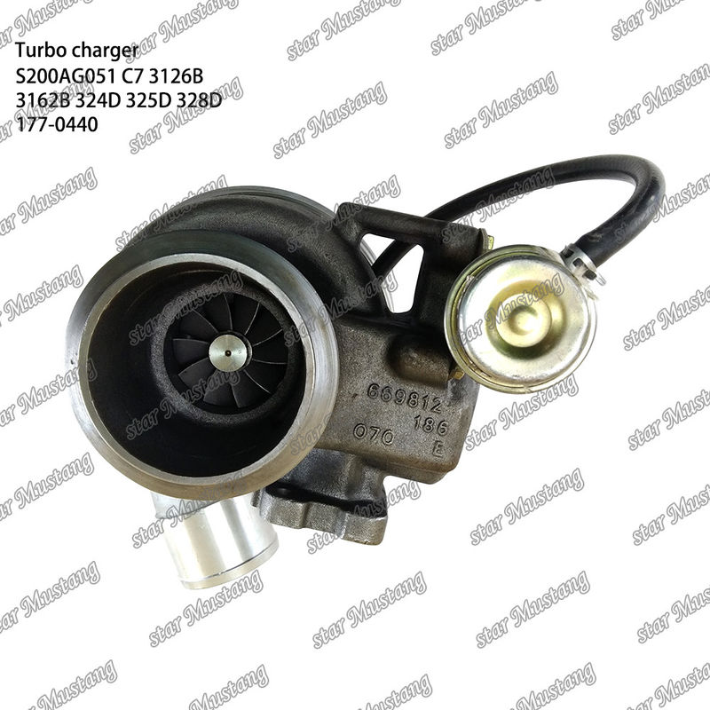 Turbocompresseur S200AG051 C7 3126B 3162B 324D 325D 328D 177-0440 Partie du moteur avec structure intégrale et 6 mois