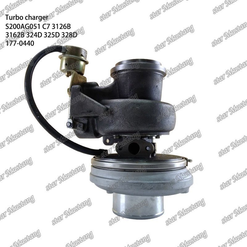 Turbocompresseur S200AG051 C7 3126B 3162B 324D 325D 328D 177-0440 Partie du moteur avec structure intégrale et 6 mois