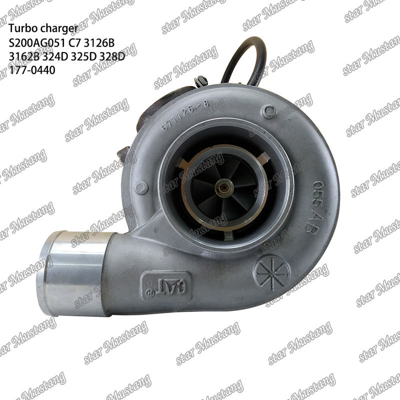 Turbocompresseur S200AG051 C7 3126B 3162B 324D 325D 328D 177-0440 Partie du moteur avec structure intégrale et 6 mois
