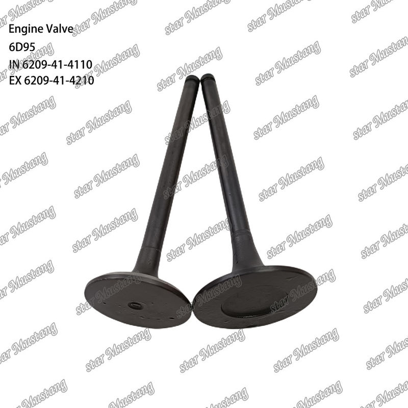 Valve 6D95 IN 6209-41-4110 EX 6209-41-4210 Convient pour les pièces détachées de moteurs Komatsu