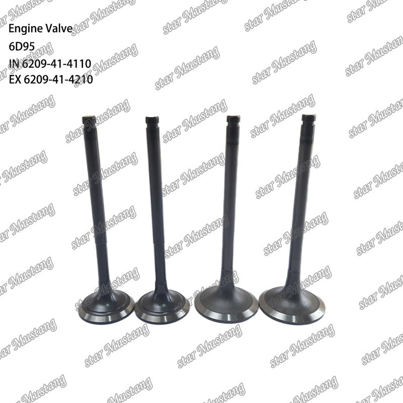 Valve 6D95 IN 6209-41-4110 EX 6209-41-4210 Convient pour les pièces détachées de moteurs Komatsu