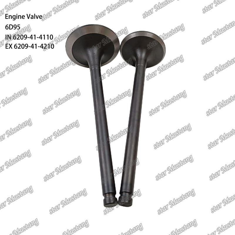 Valve 6D95 IN 6209-41-4110 EX 6209-41-4210 Convient pour les pièces détachées de moteurs Komatsu