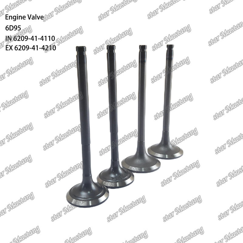 Valve 6D95 IN 6209-41-4110 EX 6209-41-4210 Convient pour les pièces détachées de moteurs Komatsu