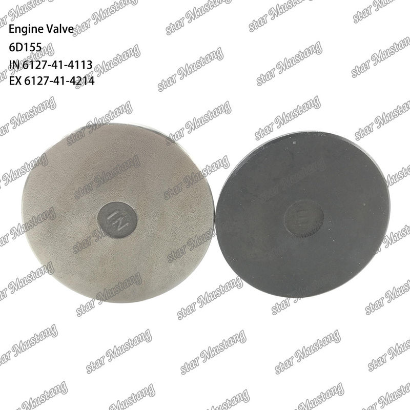 Valve 6D155 IN 6127-41-4113 EX 6127-41-4214 Convient pour les pièces détachées des moteurs Komatsu